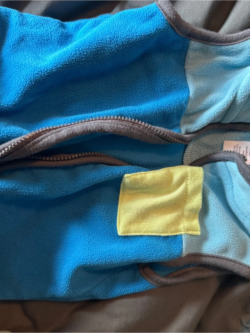 Blue Fleece Vest and Green Alligator Jacket